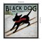 Black Dog Ski Co (square) by Ryan Fowler Canvas Wall Art Print Framed